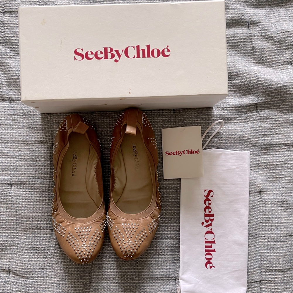 See By Chloé Studded Ballet Flats